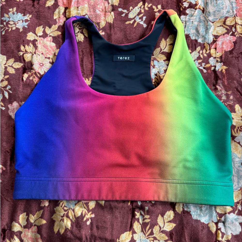 Terez Multicolor Gradient Sports Bra